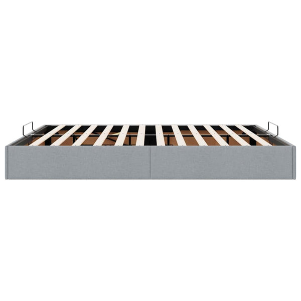 Ottoman Bett 200x200 cm Hellgrau
