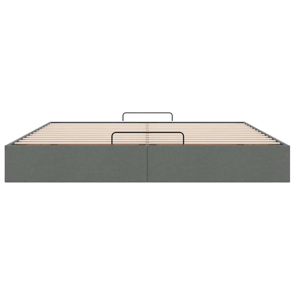 Ottoman Bett Dunkelgrau 200x200 cm