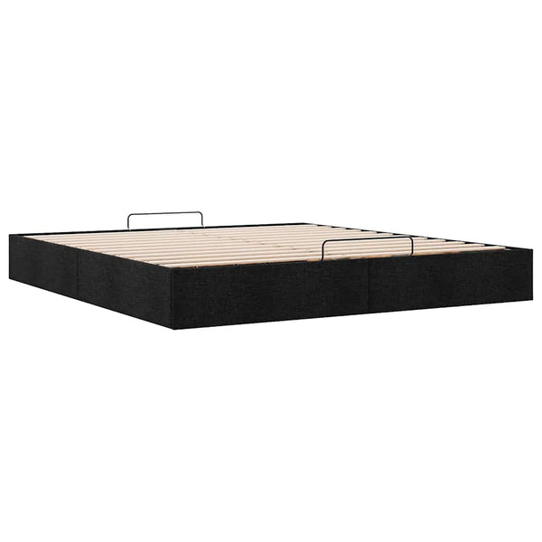 Ottoman Bett Schwarz 200x200 cm