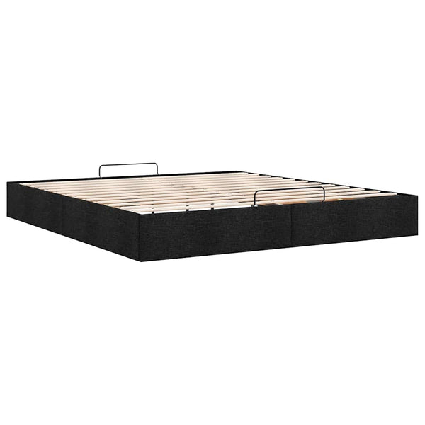 Ottoman Bett Schwarz 200x200 cm