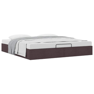 Ottoman Bett Dunkelbraun 200x200 cm
