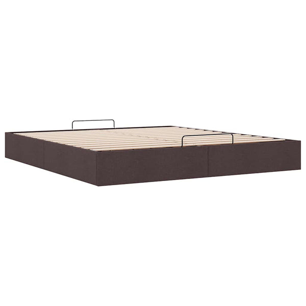 Ottoman Bett Dunkelbraun 200x200 cm