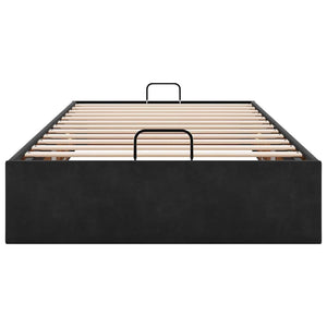 Ottoman Bett 80x200 cm Schwarz Samt