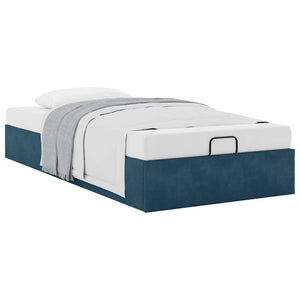 Ottoman Bett Dunkelblau 80x200 cm Samt
