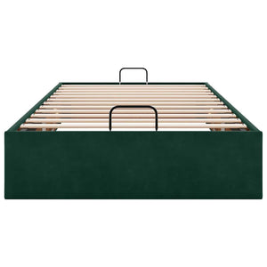 Ottoman Bett Dunkelgrün 100x200 cm