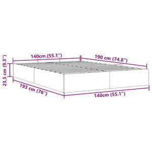 Ottoman Bett Dunkelgrün 140x190 cm Samt