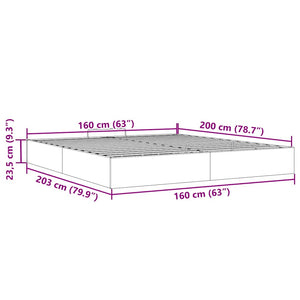 Ottoman Bett Schwarz 160x200 cm Samt