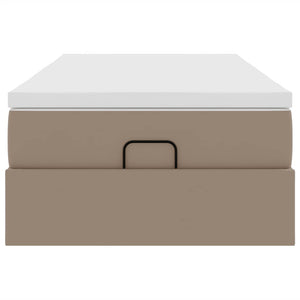 Ottoman Bett 80x200 cm Cappuccino-Braun Kunstleder