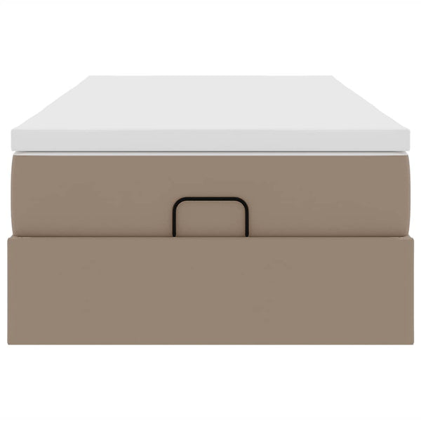 Ottoman Bett 80x200 cm Cappuccino-Braun Kunstleder