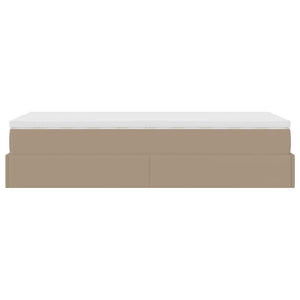 Ottoman Bett 80x200 cm Cappuccino-Braun Kunstleder