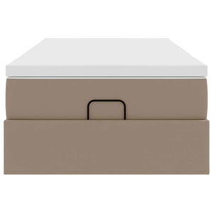 Ottoman Bett mit Matratze Cappuccino 90x190 cm