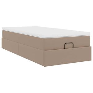Ottoman Bett mit Matratze Cappuccino 90x190 cm