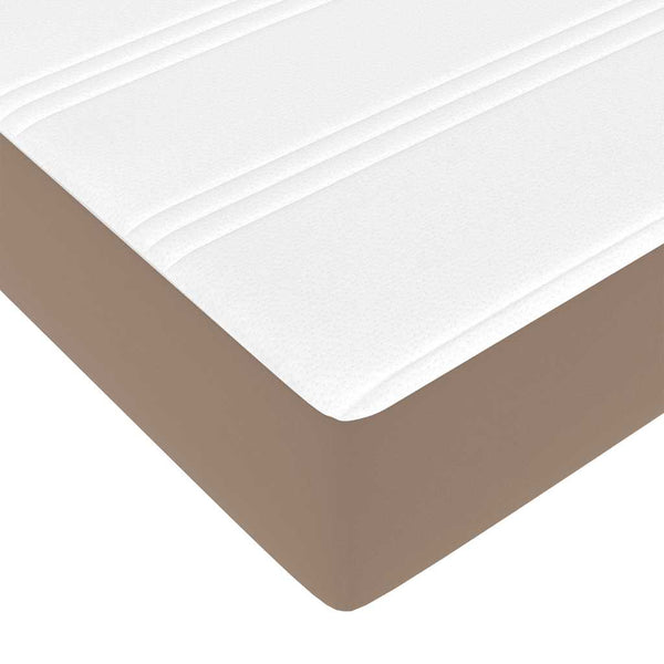 Ottoman Bett mit Matratze 100x200 cm Cappuccino