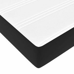 Ottoman Bett mit Matratze 120x190 cm Schwarz