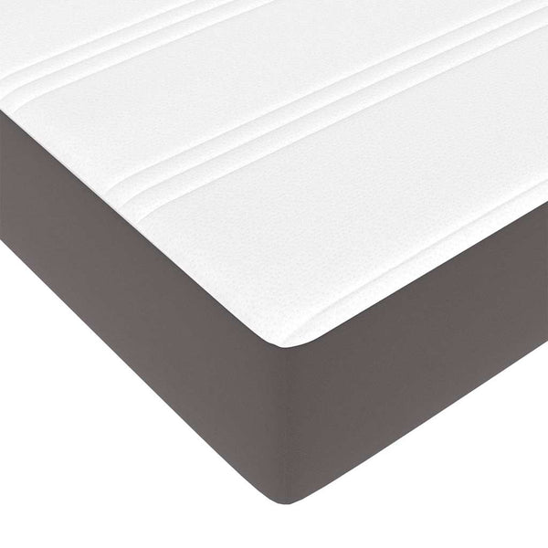Ottoman Bett mit Matratze Grau 120x190 cm
