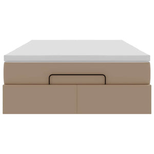Ottoman Bett mit Matratze Cappuccino 120x190 cm