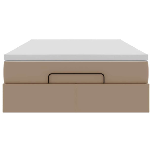 Ottoman Bett mit Matratze Cappuccino 120x190 cm