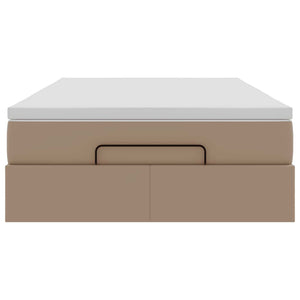 Ottoman Bett mit Matratze Cappuccino 120x200 cm