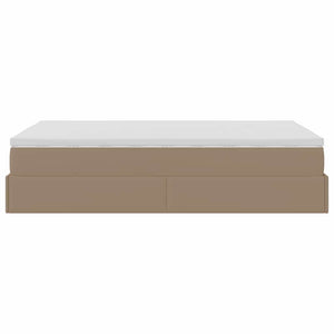 Ottoman Bett mit Matratze Cappuccino 120x200 cm