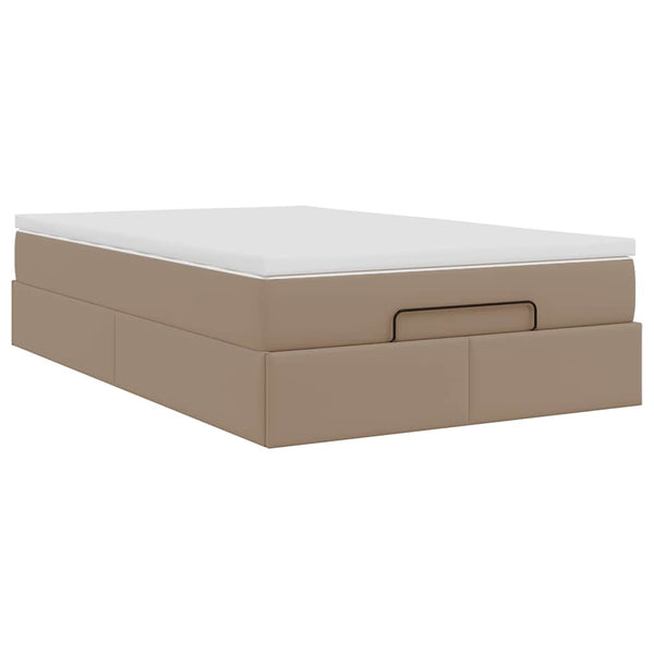 Ottoman Bett mit Matratze Cappuccino 120x200 cm