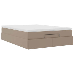 Ottoman Bett mit Matratze Cappuccino 140x190 cm