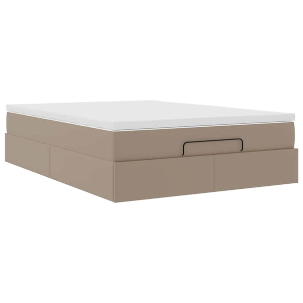 Ottoman Bett mit Matratze Cappuccino 140x190 cm