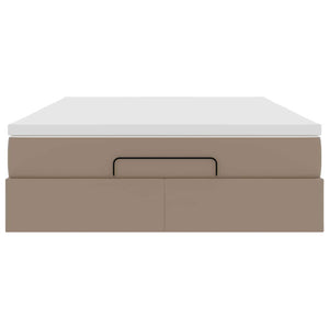 Ottoman Bett mit Matratze Cappuccino 140x190 cm