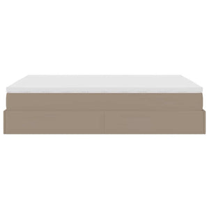 Ottoman Bett mit Matratze Cappuccino 140x190 cm