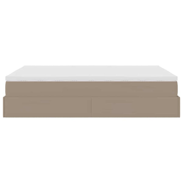 Ottoman Bett mit Matratze Cappuccino 140x190 cm
