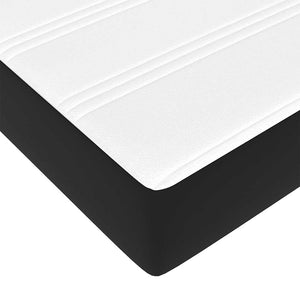 Ottoman Bett mit Matratze 140x200 cm Schwarz