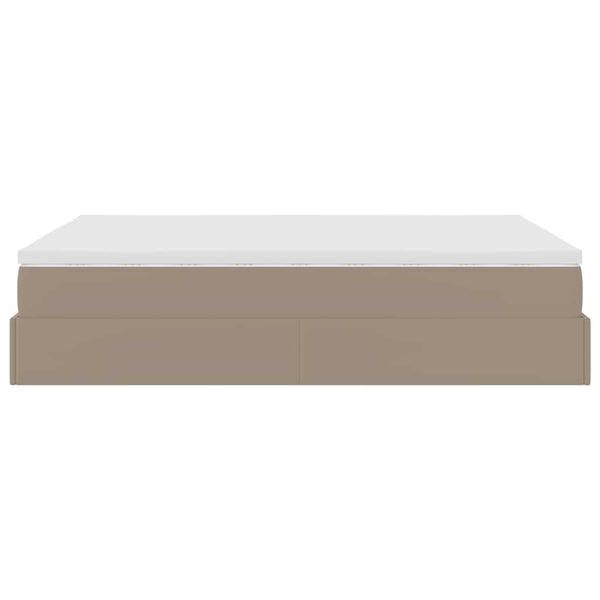 Ottoman Bett mit Matratze Cappuccino 140x200cm