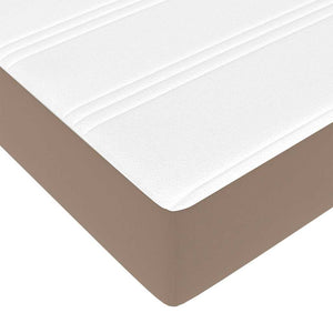 Ottoman Bett mit Matratze 160x200 cm Cappuccino