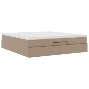 Ottoman Bett mit Matratze 160x200 cm Cappuccino
