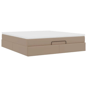 Ottoman Bett mit Matratze 160x200 cm Cappuccino