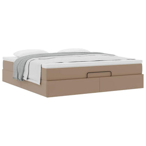 Ottoman Bett mit Matratze Cappuccino 180x200cm