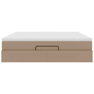 Ottoman Bett mit Matratze Cappuccino 180x200cm
