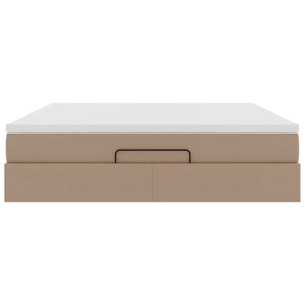 Ottoman Bett mit Matratze Cappuccino 180x200cm