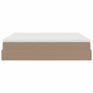 Ottoman Bett mit Matratze Cappuccino 180x200cm