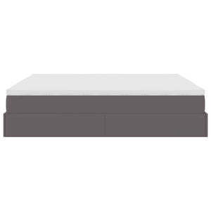 Ottoman Bett mit Matratzen 200x200 Grau