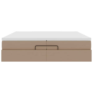 Ottoman Bett mit Matratze 200x200 cm Cappuccino