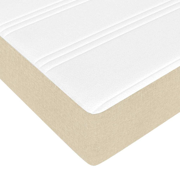 Ottoman Bett mit Matratze Creme 90x190 cm