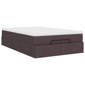 Ottoman Bett mit Matratze Dunkelbraun 120x190 cm