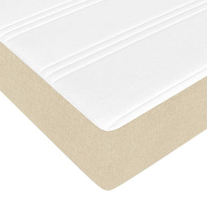 Ottoman Bett mit Matratze Creme 120x190 cm