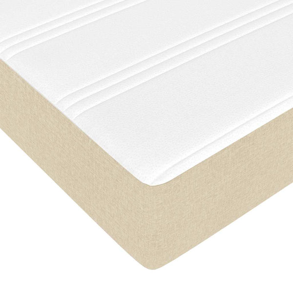 Ottoman Bett mit Matratze Creme 120x190 cm