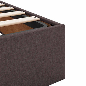 Ottoman Bett mit Matratze Dunkelbraun 120x200 cm