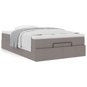 Ottoman Bett mit Matratze 120x200 cm Taupe