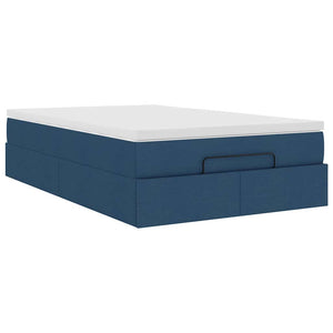 Ottoman Bett mit Matratze Blau 120x200 cm