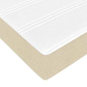 Ottoman Bett mit Matratze Creme 180x200 cm