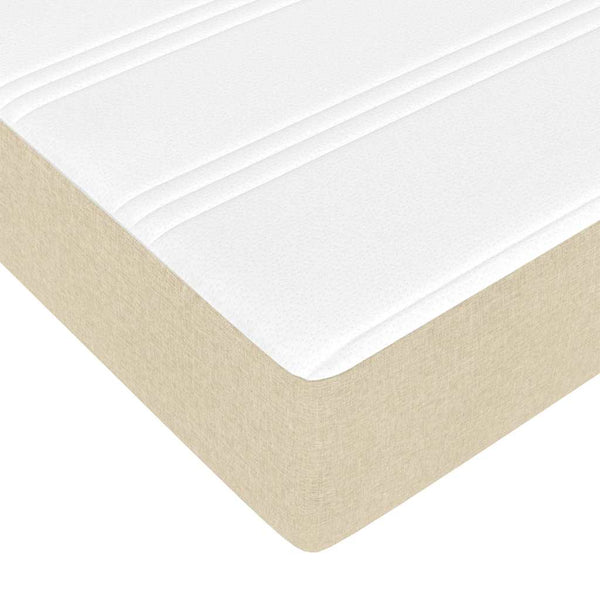 Ottoman Bett mit Matratze Creme 180x200 cm