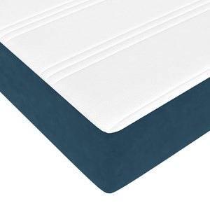 Ottoman Bett mit Matratze Dunkelblau 90x200 cm